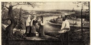 K. Simonis prie savo pano