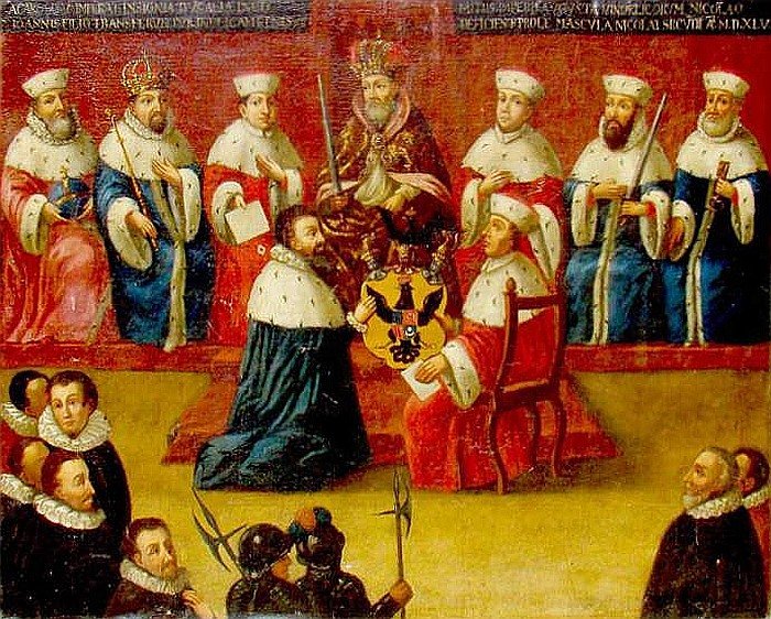 Šv._Romos_imperatorius_suteikia_kunigaikščio_titulą_Radvilai_Juodajam_1547_m._Než._dail.,_XVII-XVIII_a.ID1801A