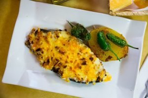 Eggplant stuffed with meat and bechamel
