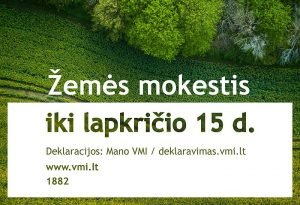 Žemės mokestis iki lapkričio 15 d