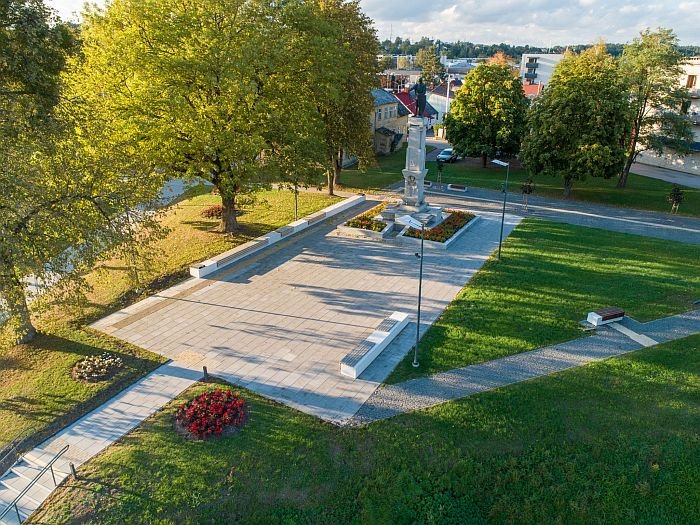 Atstatytas LDK Kęstučio paminklas. Kristijono Jakubsono fotografija
