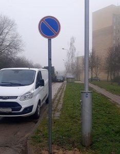 Parkavimas užstatyta