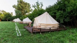 Tents at glamping