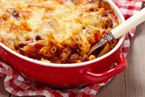 Easy,Macaroni,Casserole,With,Lean,Ground,Beef