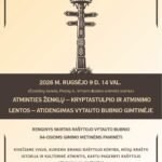 Atminties ženklų – kryptastulpio ir atminimo lentos – atidengimas Vytauto Bubnio gimtinėje
