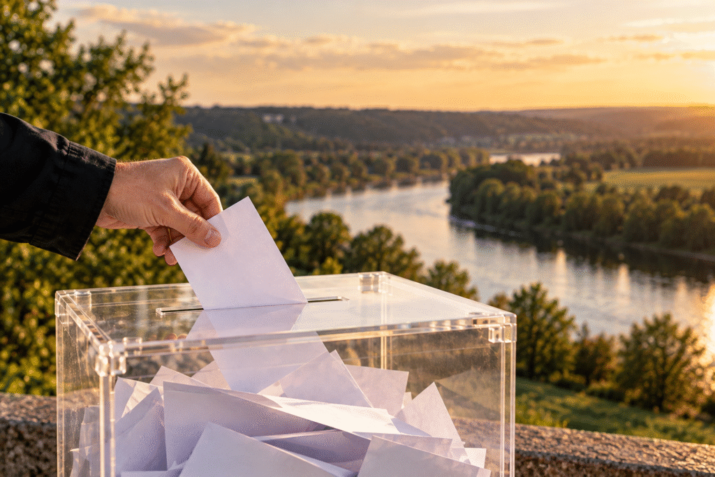Golden Hour Ballot by the Riverside