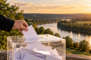 Golden Hour Ballot by the Riverside